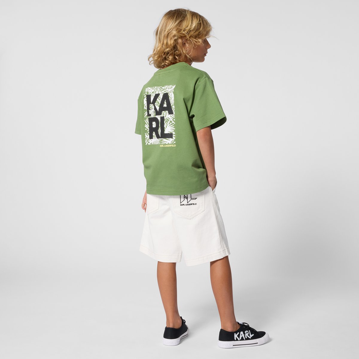 Bermuda avec poches milk, KARL LAGERFELD KIDS