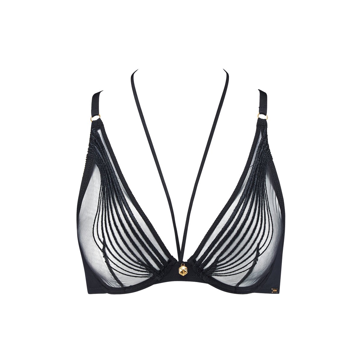 Soutien-gorge Triangle avec armatures Cindy Bruna X Aubade noir, AUBADE