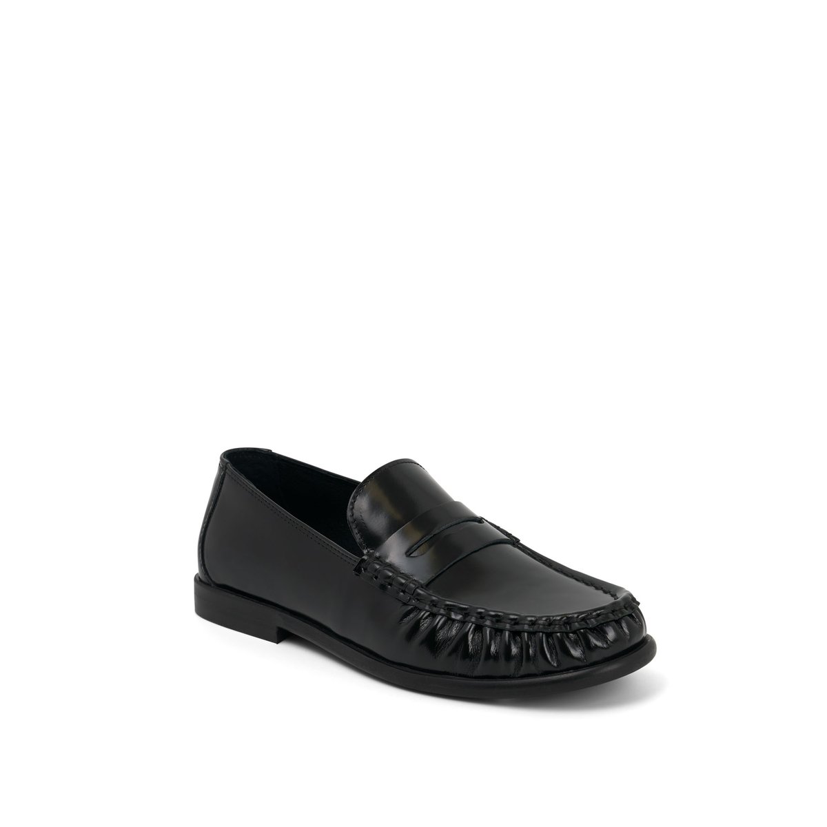 Mocassin en cuir JACKSON noir, MELLOW YELLOW