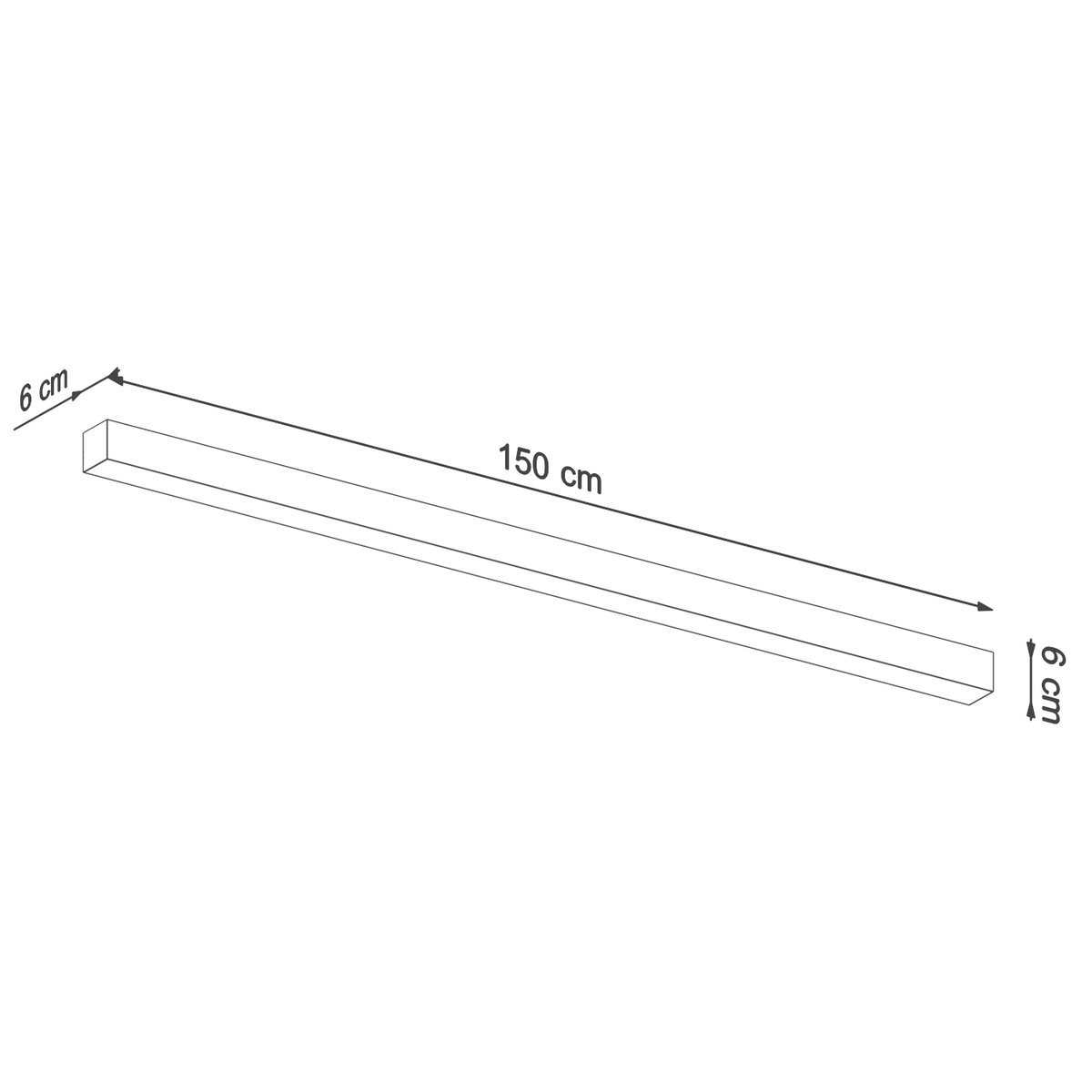 Plafonnier Aluminium Blanc LED 1 Pinne blanc, EDEN