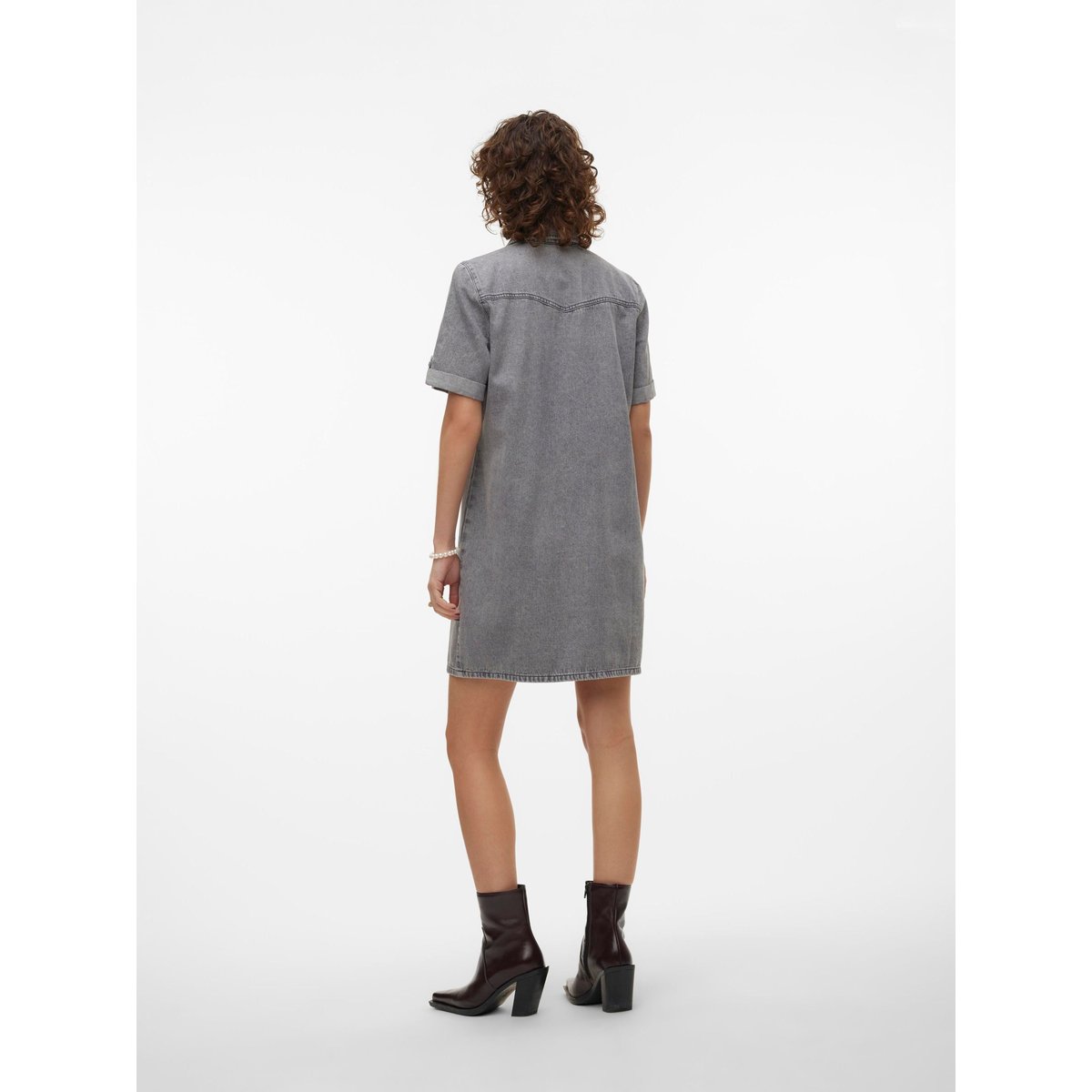 Robe En Denim medium grey denim, VERO MODA