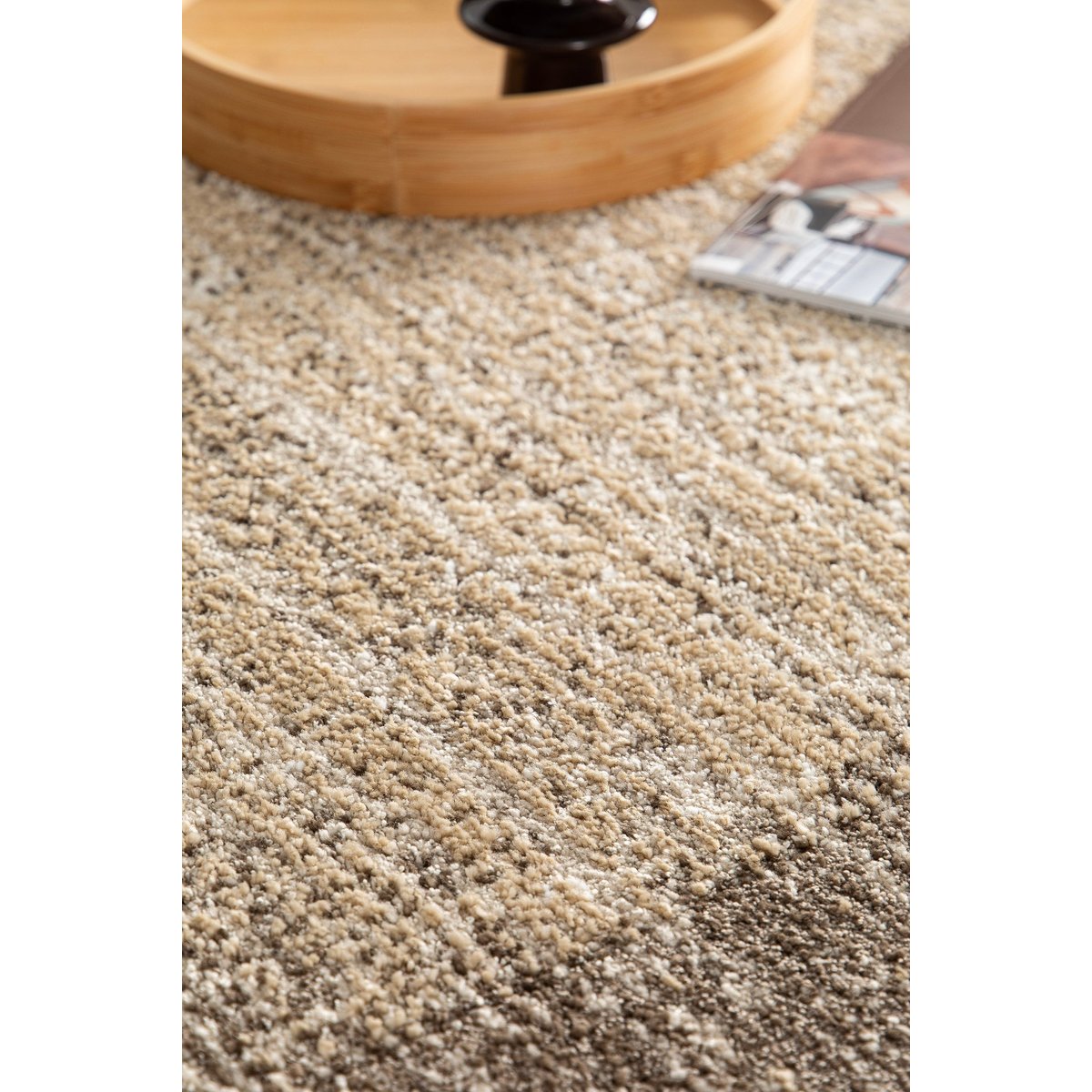 Tapis doux et design STAEL beige sable, AFK LIVING