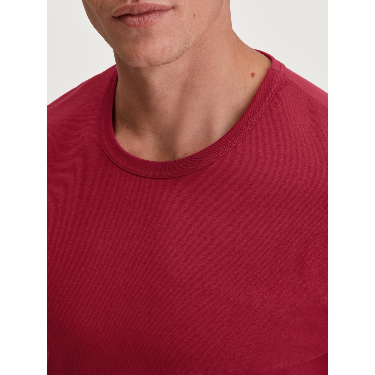 T-shirt manches courtes Coton RMX SLEEP LEISURE rio rouge, CALIDA