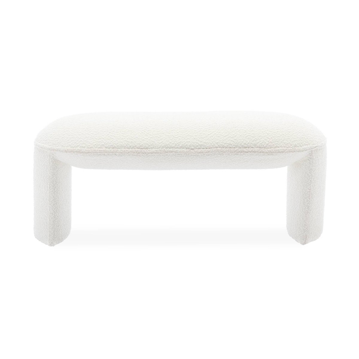 Banc, bout de lit bouclette SHAWN crème, SWEEEK