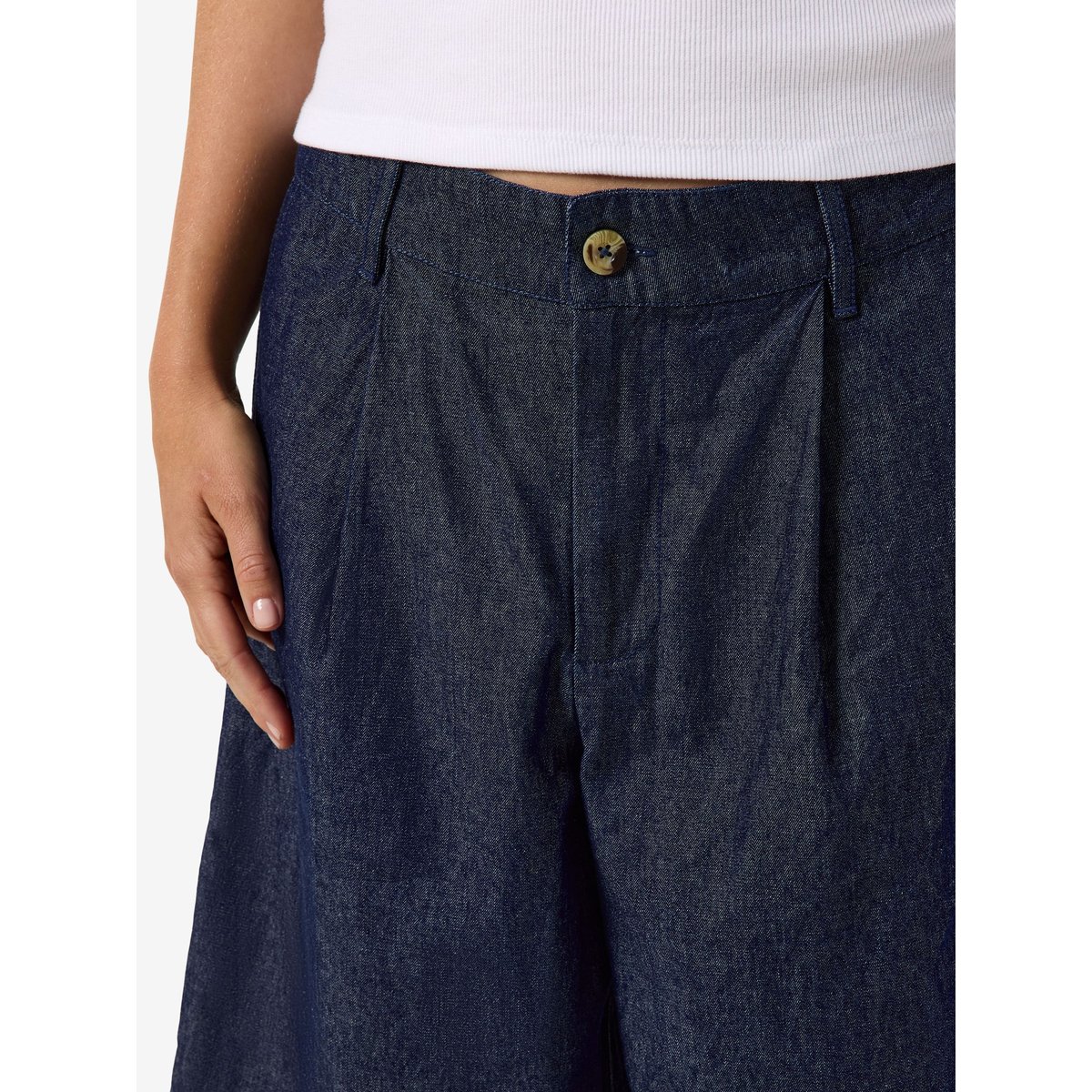 Bermuda bleu - dark blue denim1, NOISY MAY