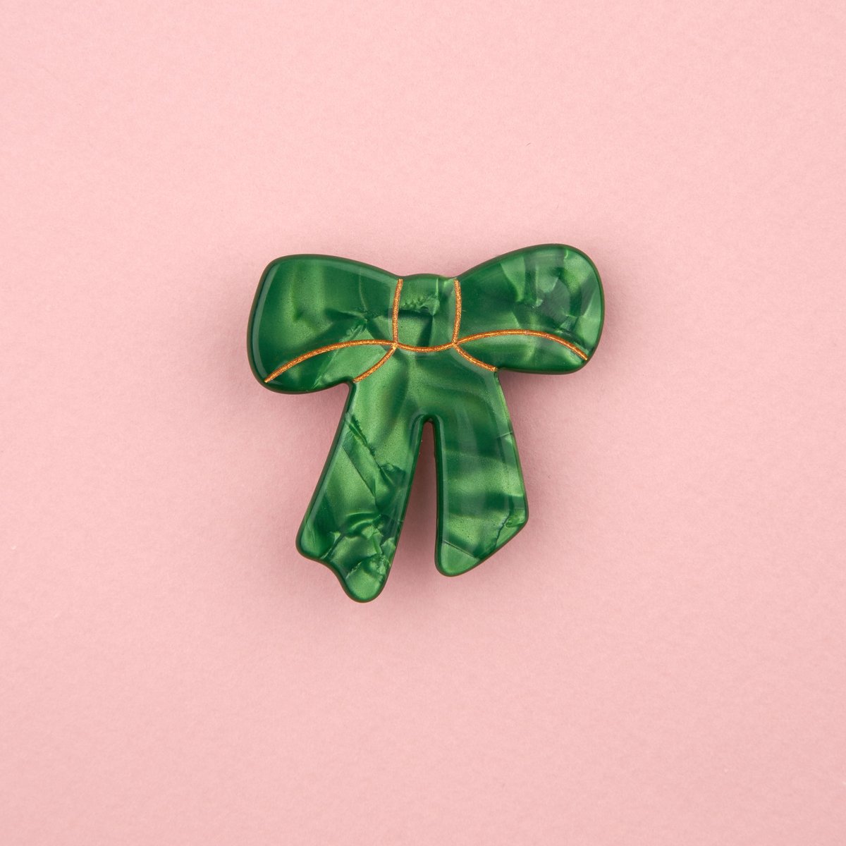 Barrette NŒUD VERT vert, COUCOU SUZETTE