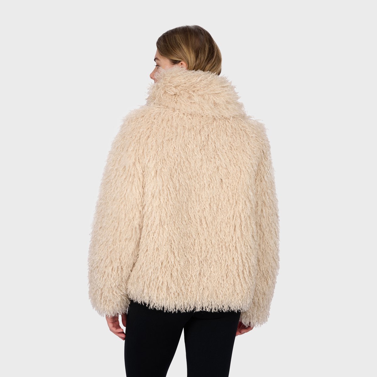 Veste courte à châle amovible KYOTO beige clair, OAKWOOD