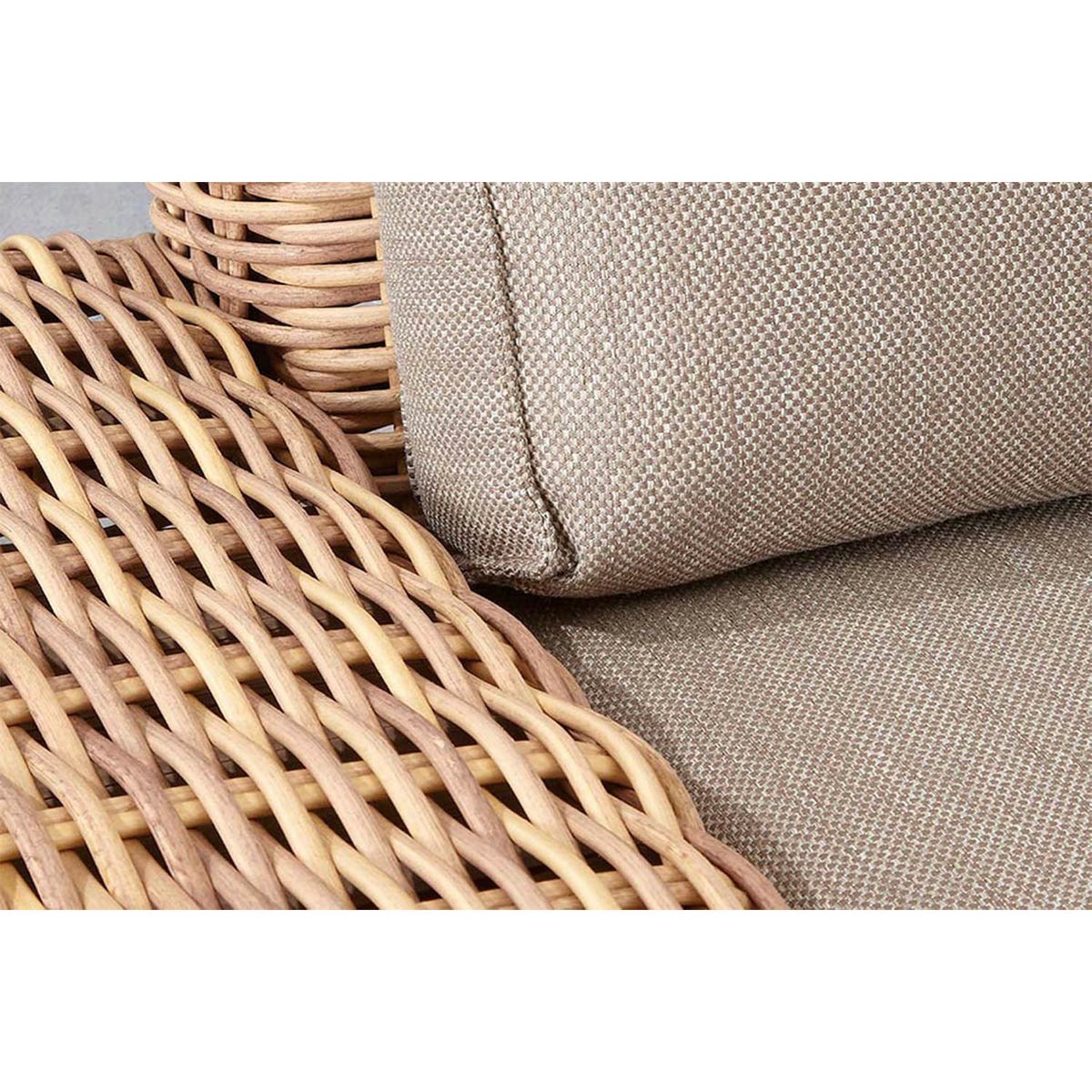 Salon d'angle en résine tressée, JUNE osier, AU JARDIN DE CHLOÉ