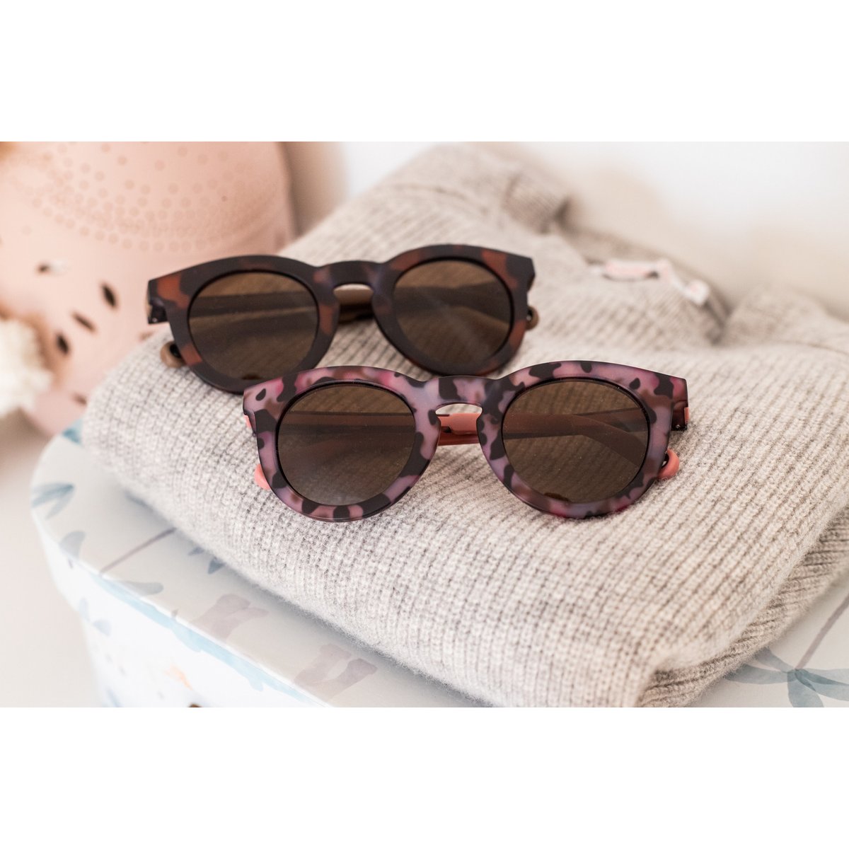 Lunettes de soleil enfant 4-6 ans écaille rose, BEABA
