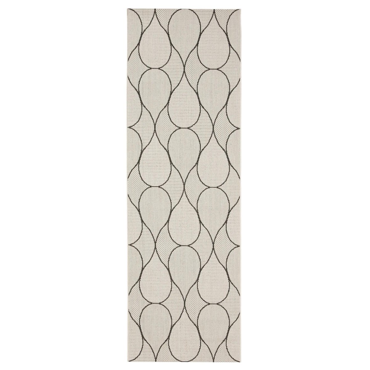 Tapis de couloir extérieur & intérieur METRO blanc, BENUTA