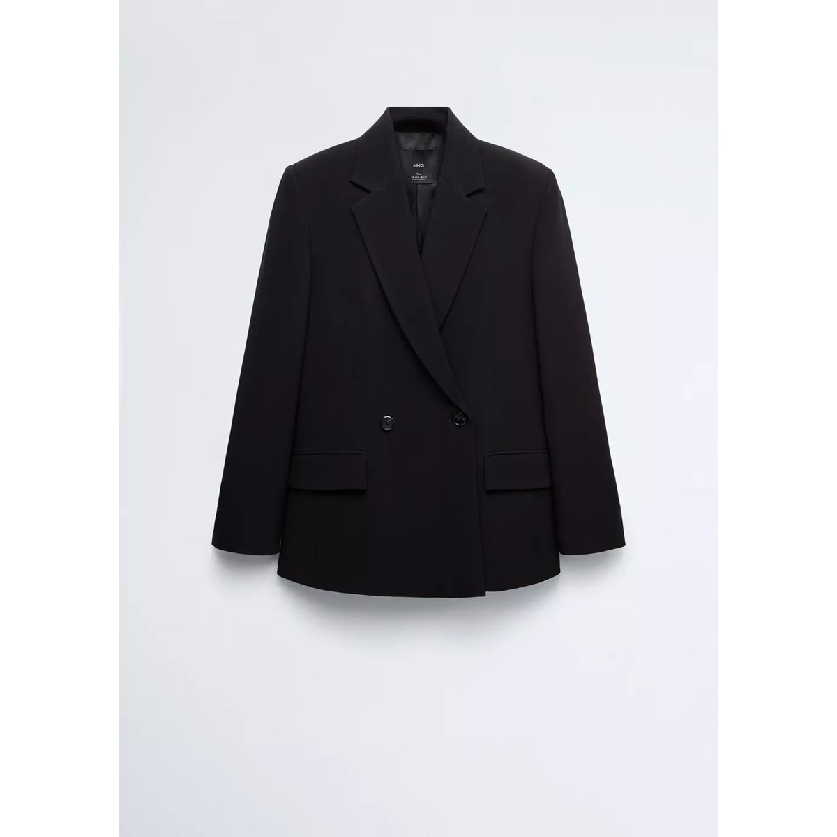 Blazer costume double boutonnage noir, MANGO