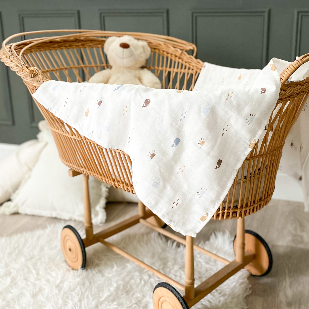 Maxi-lange coton bio MALO ecru, LITTLE CREVETTE