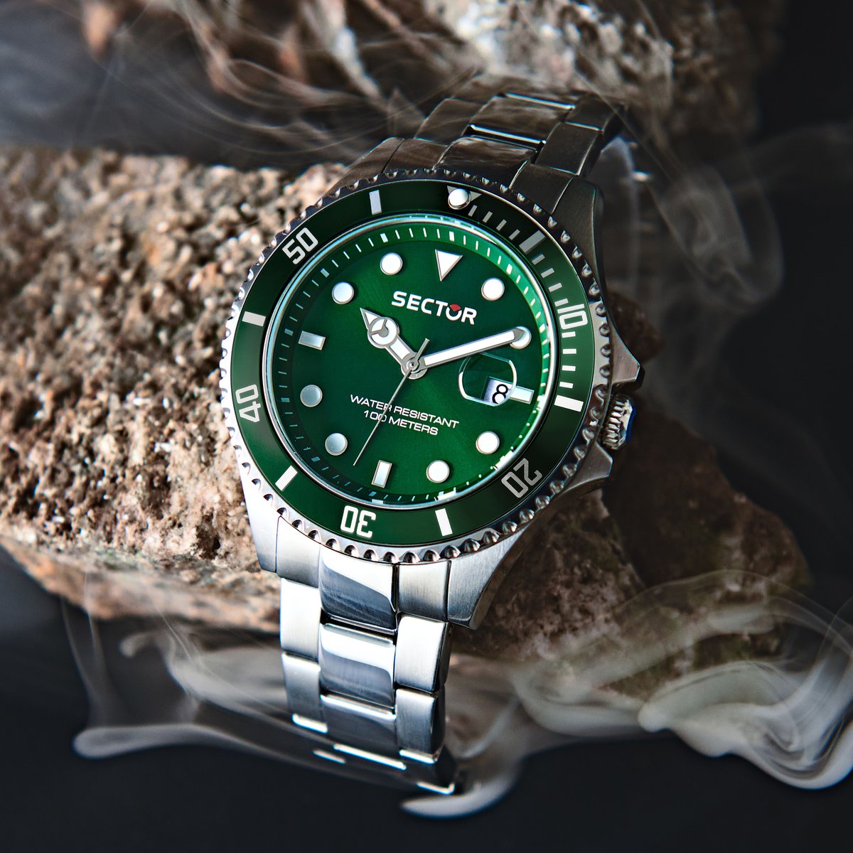 Montre multifonction 230 acier inoxydable, SECTOR