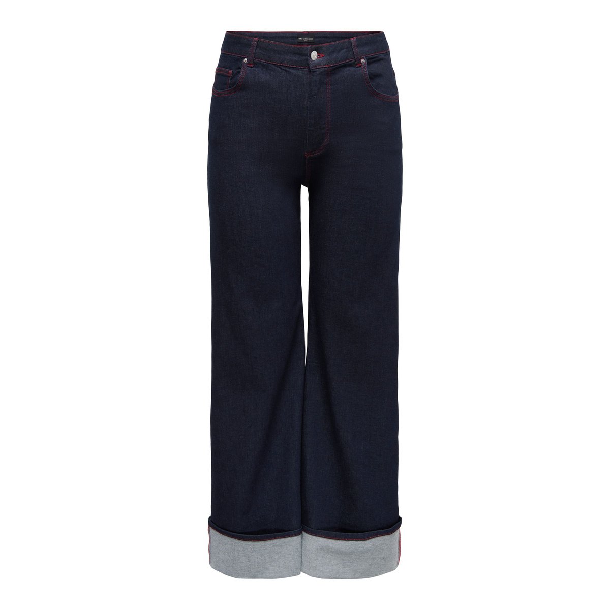 Jean À Jambe Large dark blue denim, ONLY CARMAKOMA