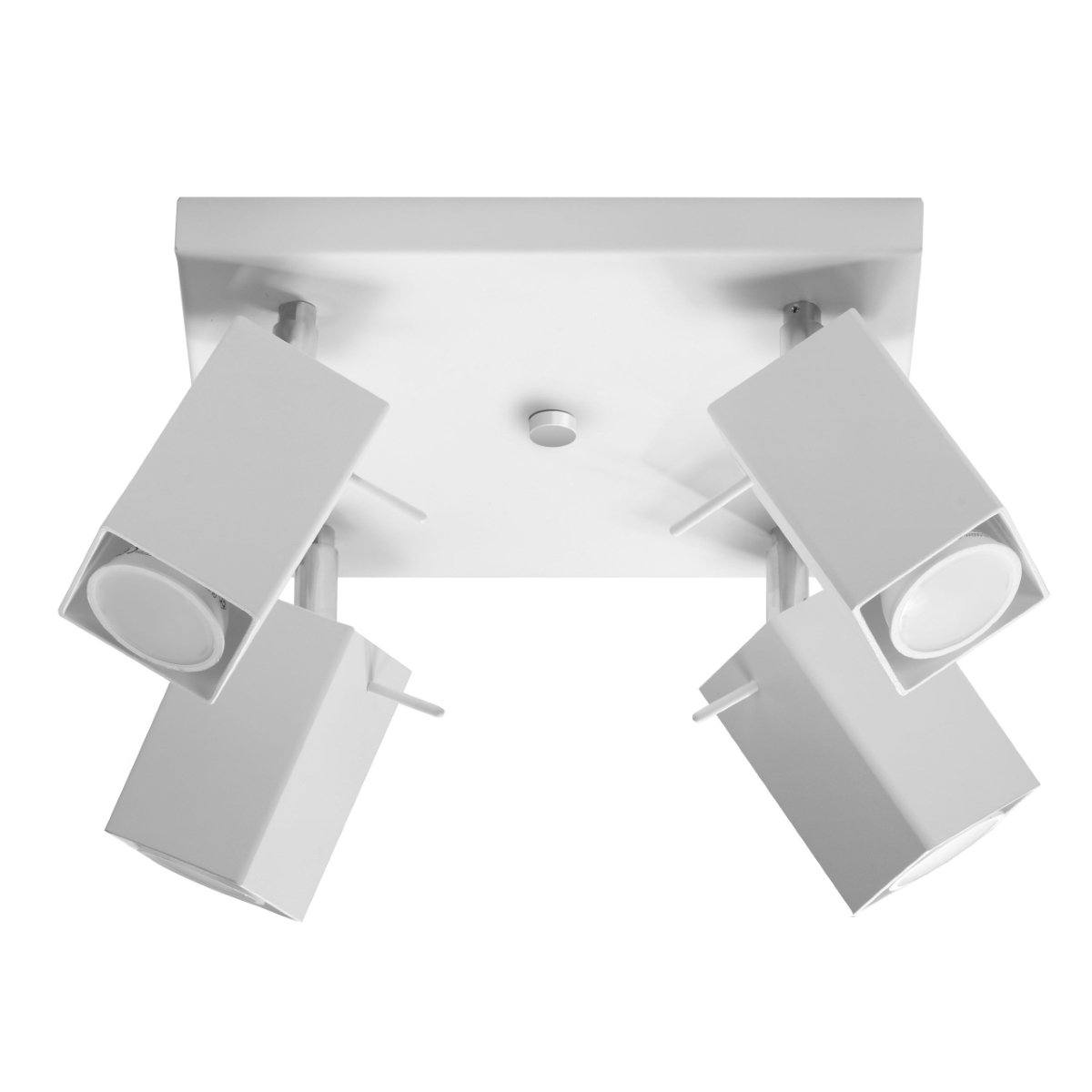 Plafonnier Acier Blanc GU10 4 Merida blanc, EDEN