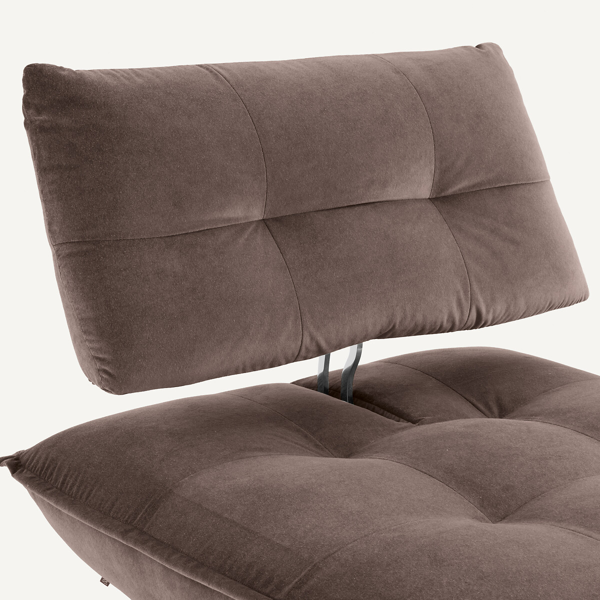 Sillón modular de terciopelo de lino, KAORI tierra ahumada, AM.PM