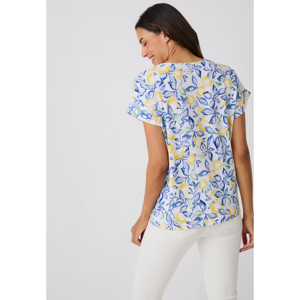 T-shirt Climatyl détail jour échelle aux épaules blanc imp., DAMART