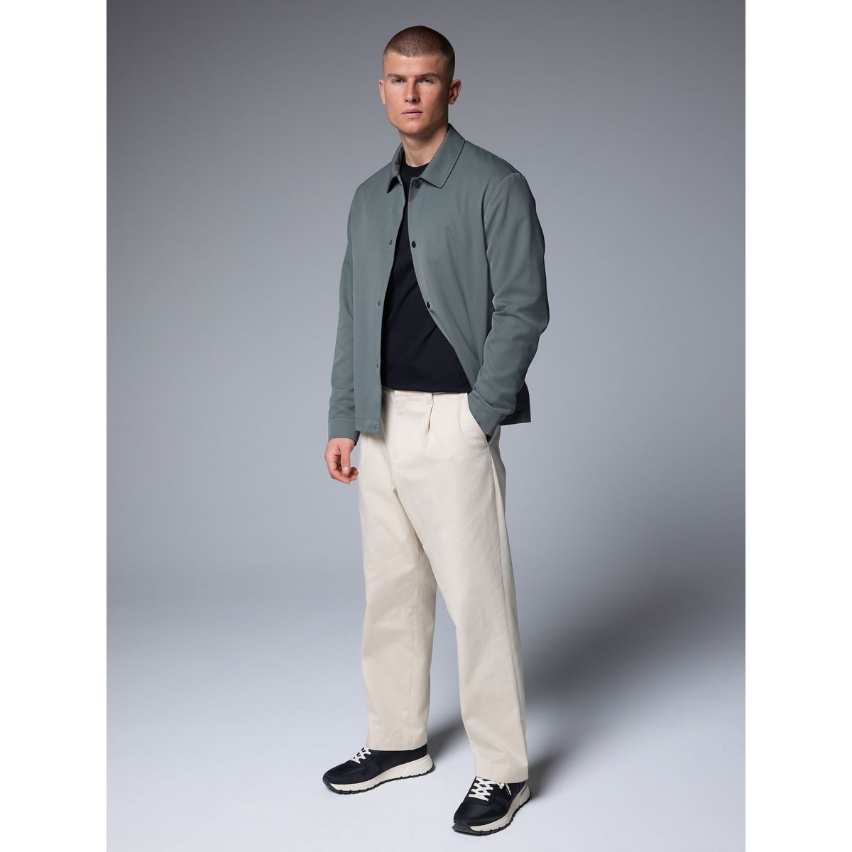 Veste coach vert sauge, NEXT