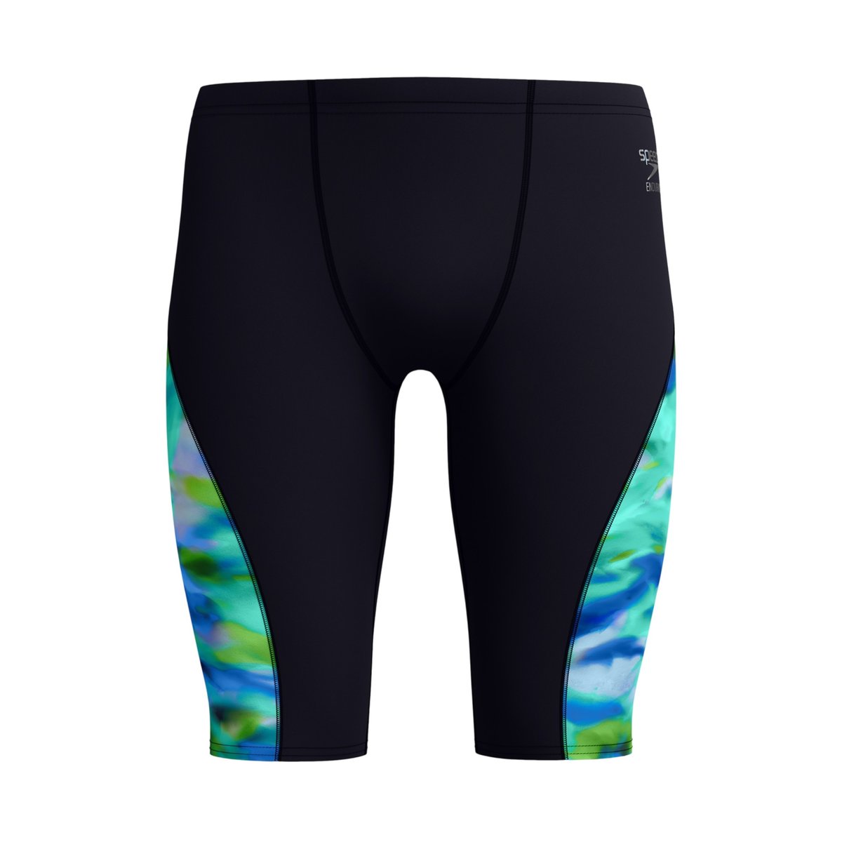 Jammer de natation à taille ajustable motif/style épissage turquoise vif / vert foncé, SPEEDO