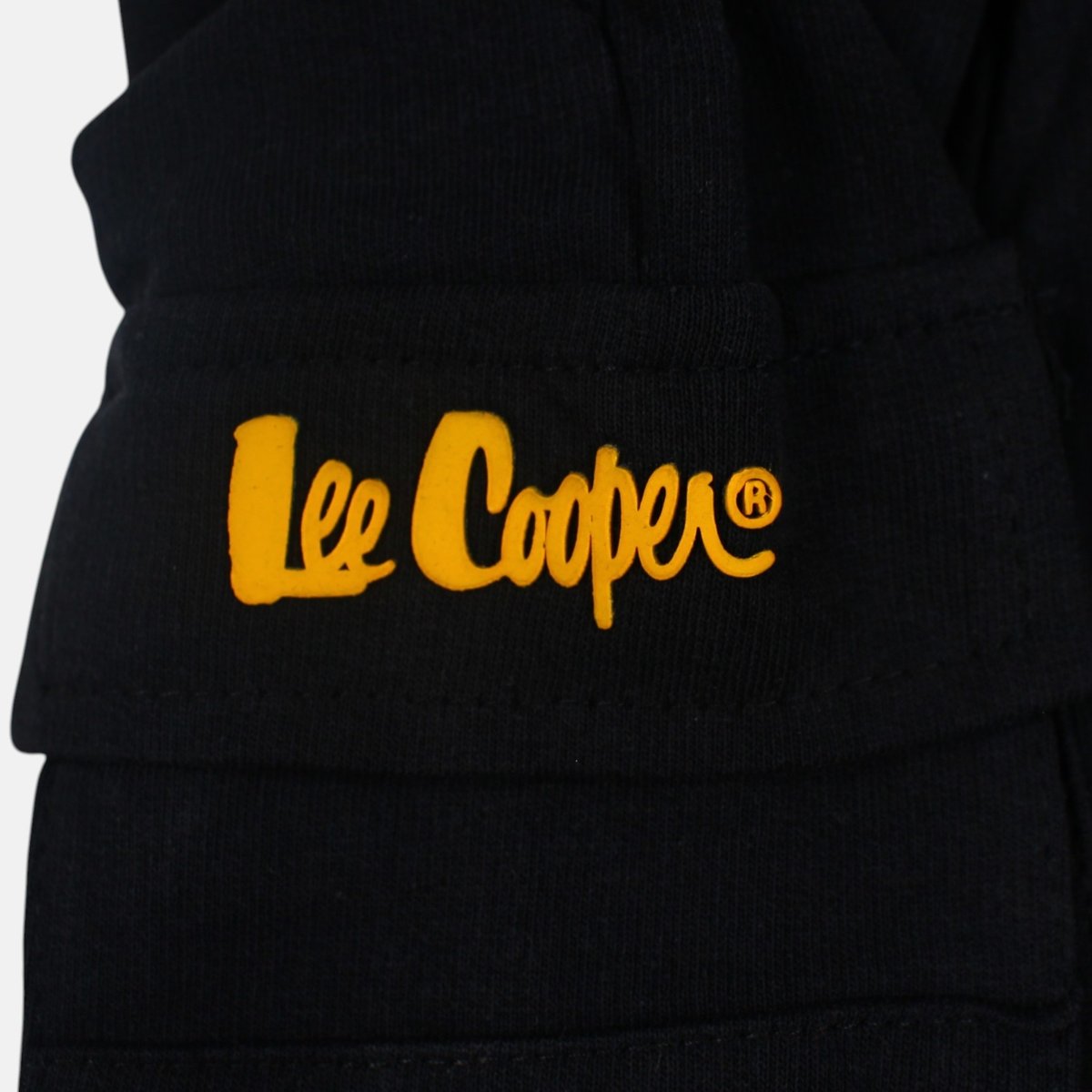 Bermuda cargo molletonné à cordon BARUDA noir, LEE COOPER