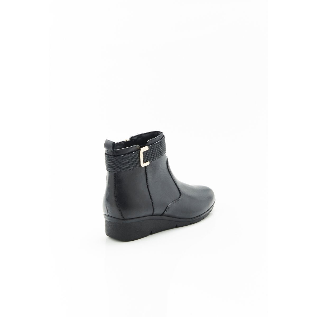 Boots compensés à boucle Amortyl noir, DAMART