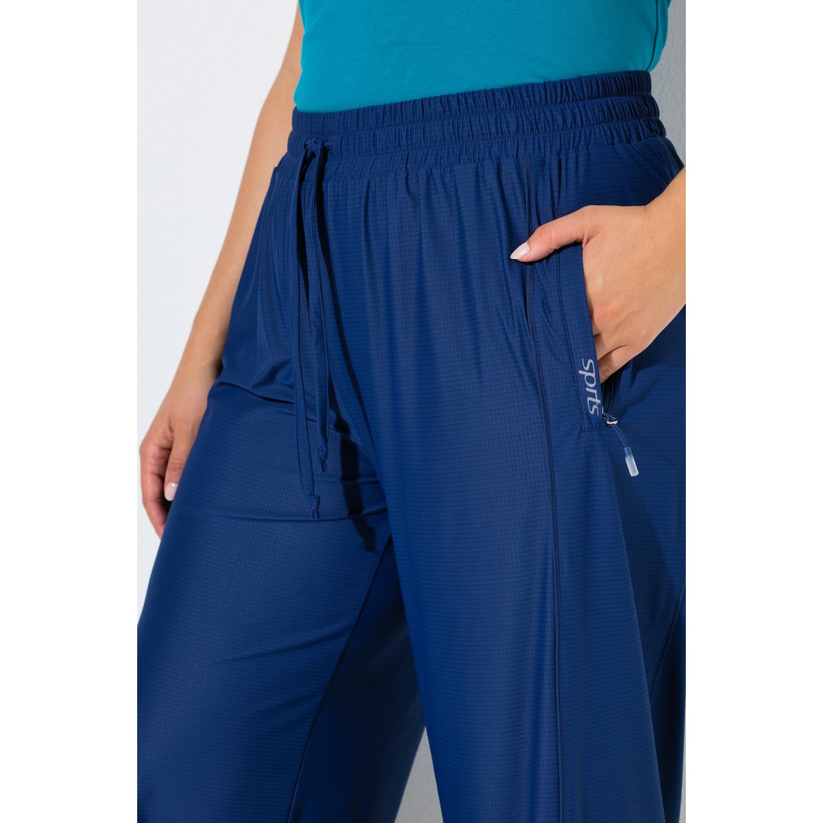 Pantalon de survêtement technique bleu foncé, ULLA POPKEN