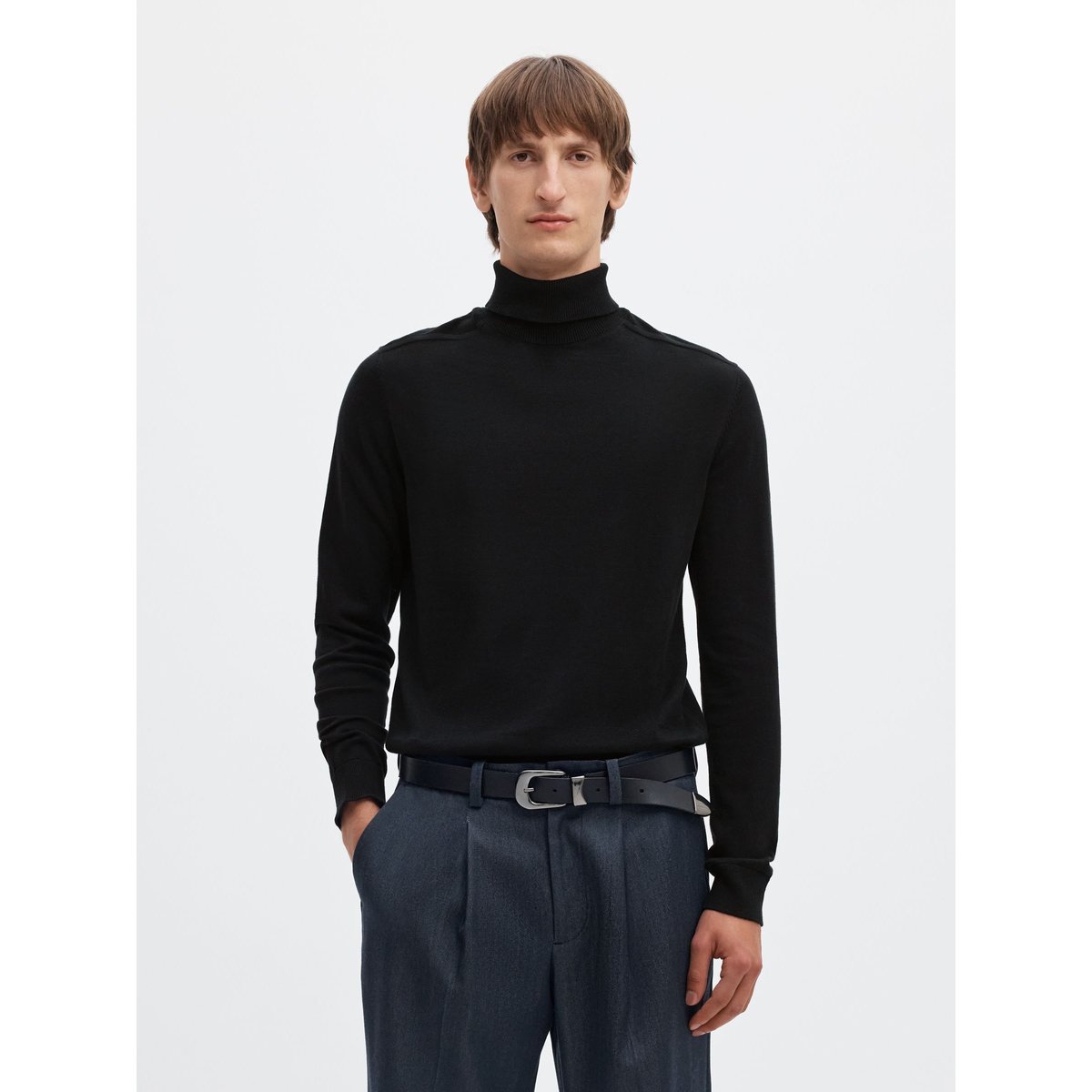 Pullover noir - black, SELECTED