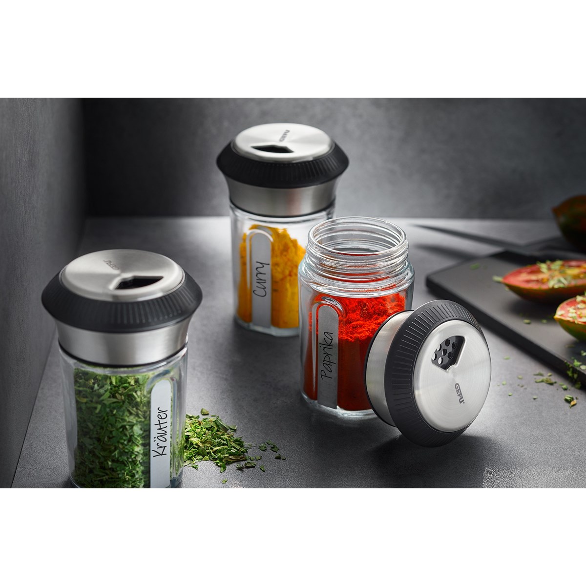 Saupoudreuse à épices et à herbes X-PLOSION argent, GEFU
