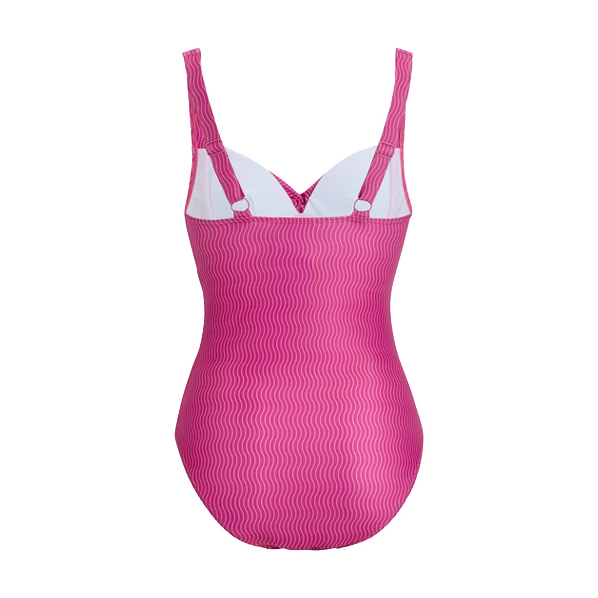 Maillot de bain 1 pièce motif/style vague rétro SAKARI rose, REGATTA
