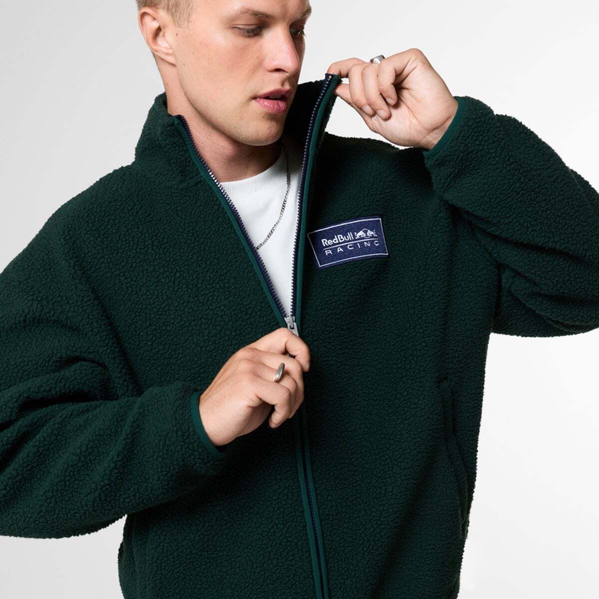 Red Bull Racing Sweat En Molleton À Fermeture Éclair vert foncé, PEPE JEANS