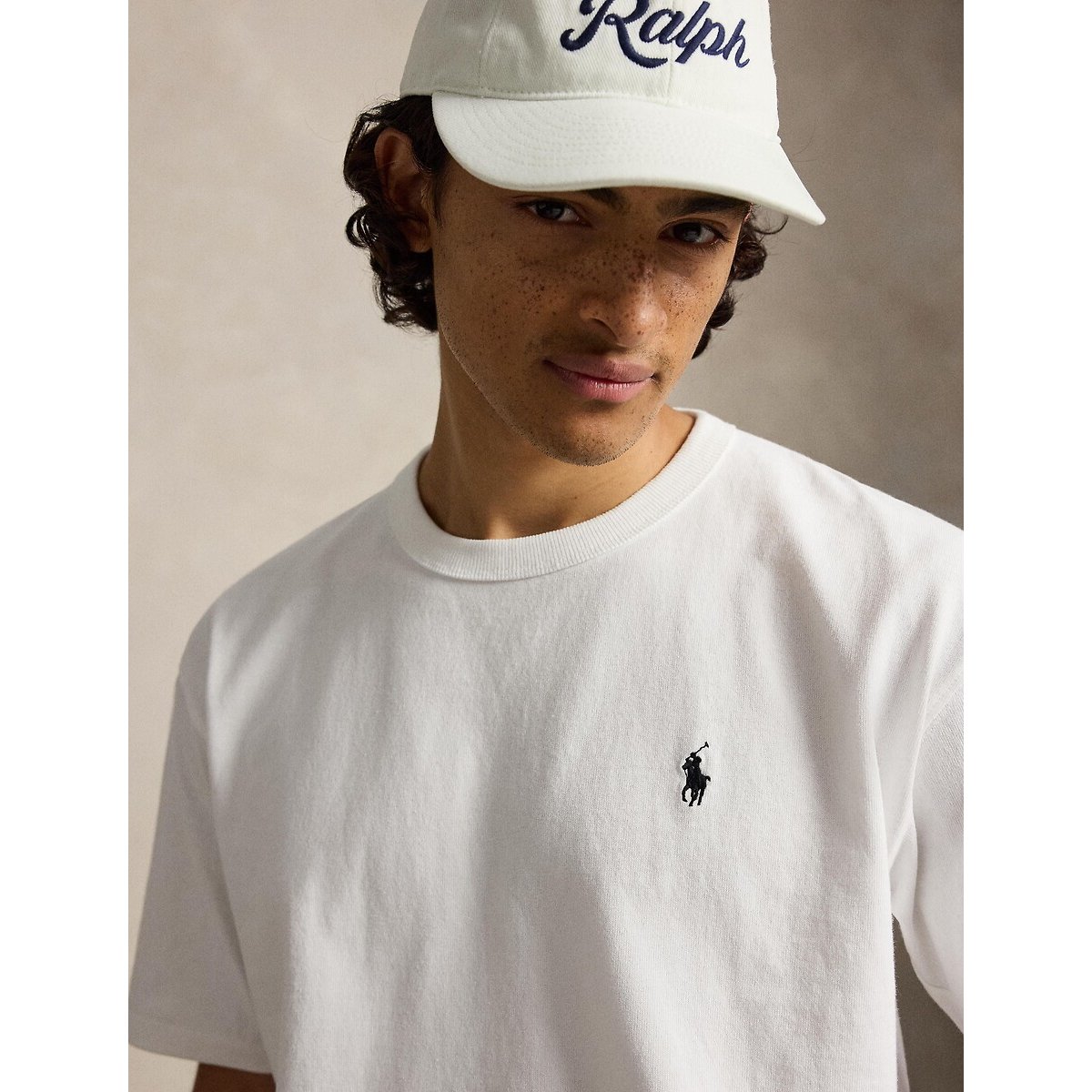 T-shirt de mangas curtas, relaxed fit branco, POLO RALPH LAUREN