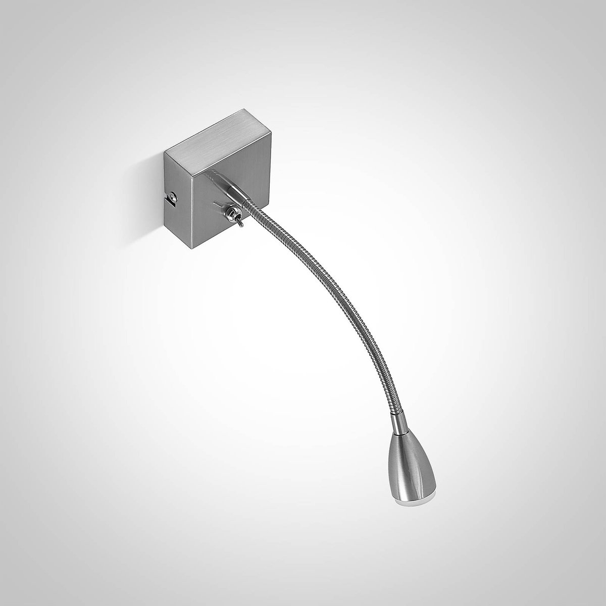 Applique en métal moderneLED, Jolka nickel satiné, LINDBY