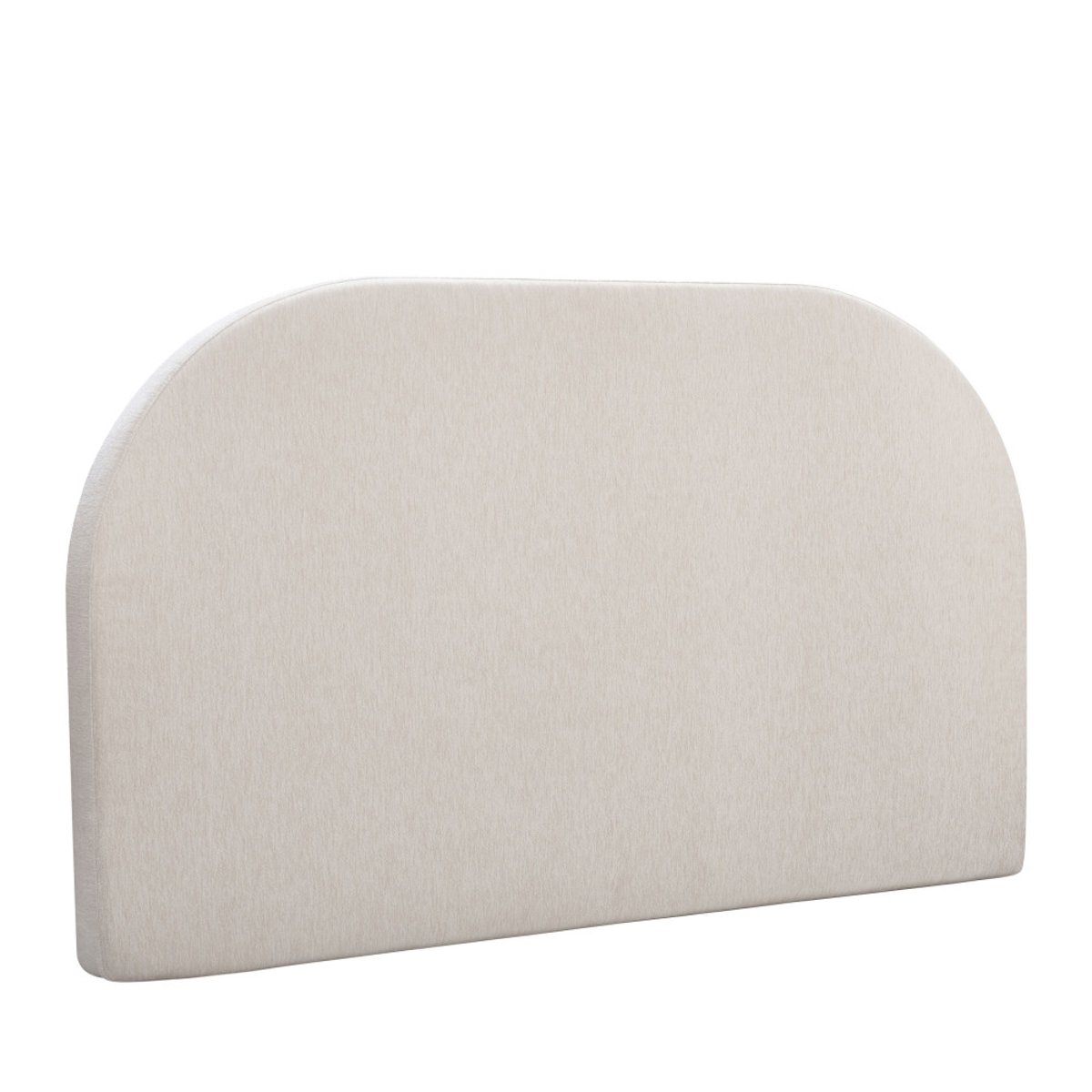 Tête de lit compressée en tissu demi-lune L 180 cm- WAYNE beige, DRAWER