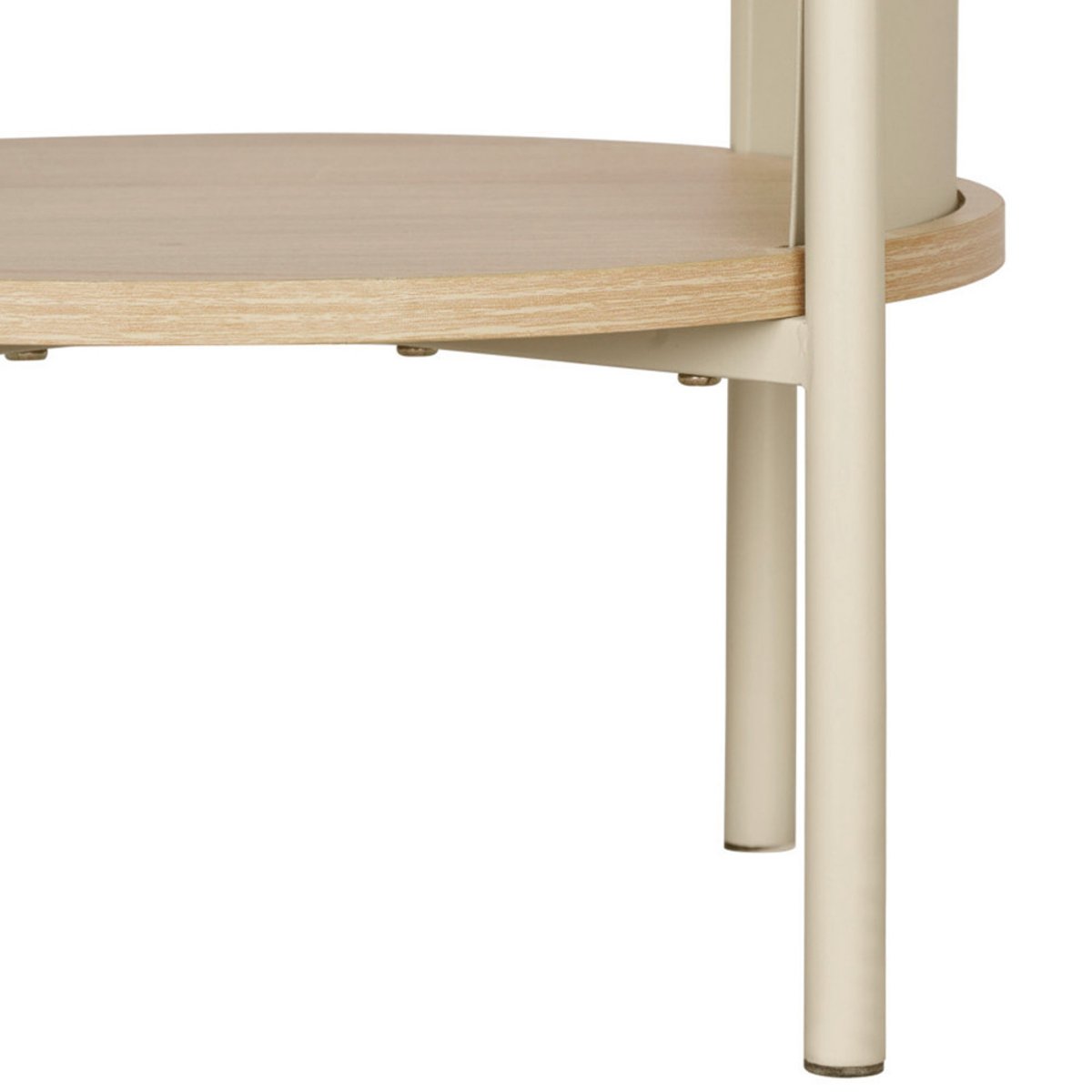 Table de chevet en bois et métal- PACO beige, DRAWER