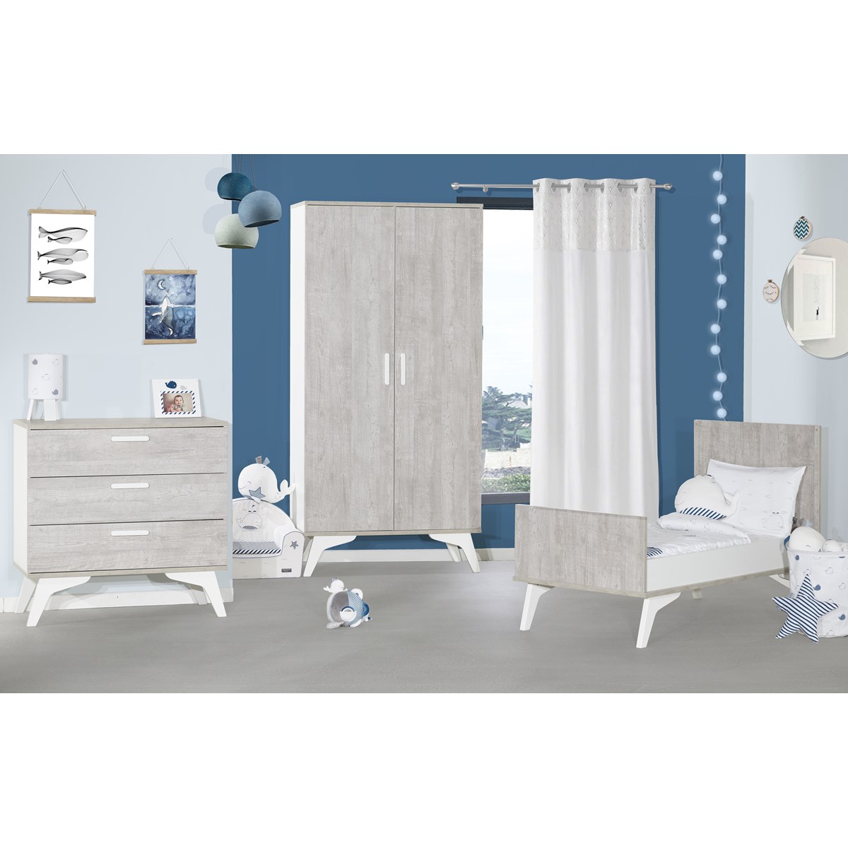 Cadre photo en bois blanc, SAUTHON