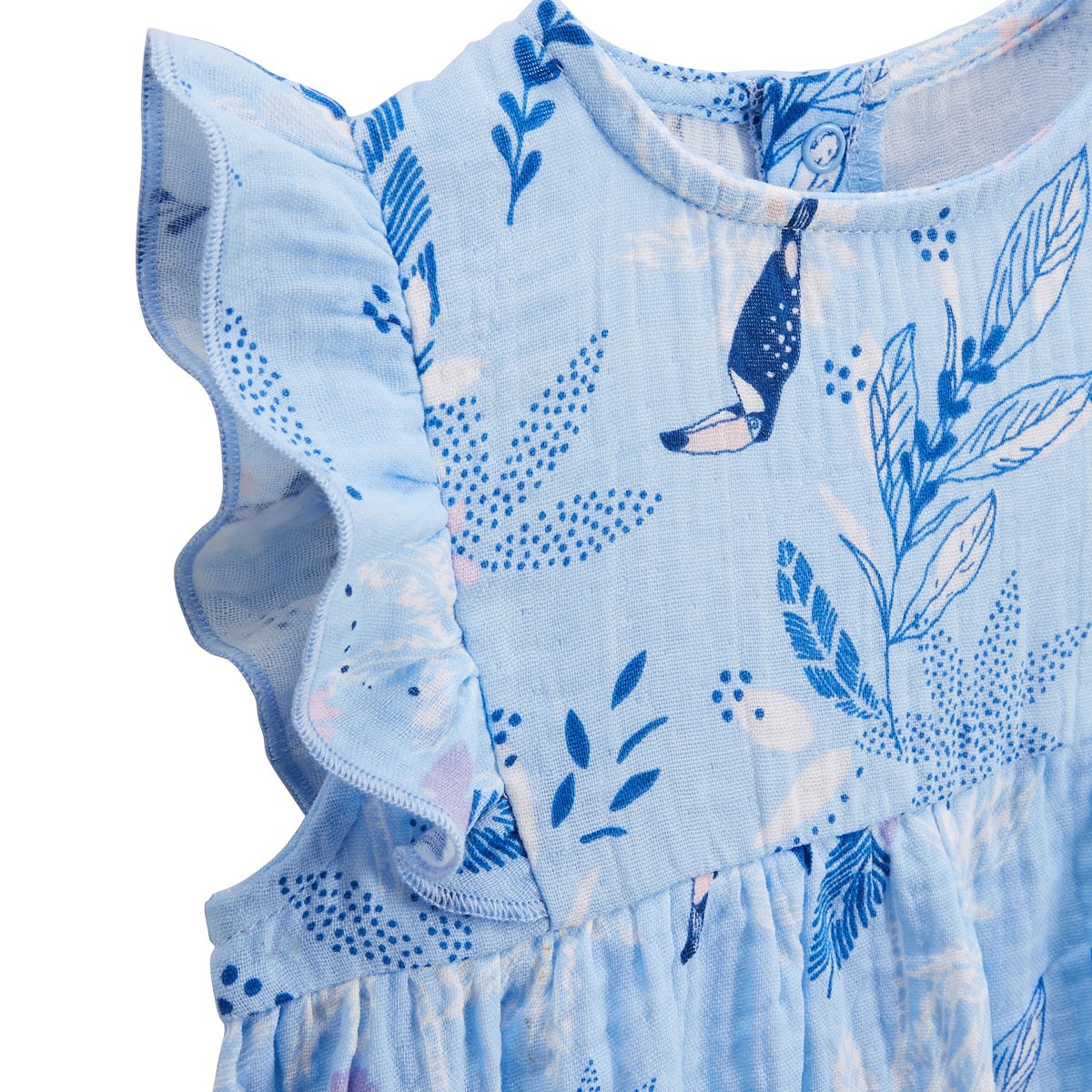 Robe bébé BELLA CHICA bleu, PETIT BEGUIN