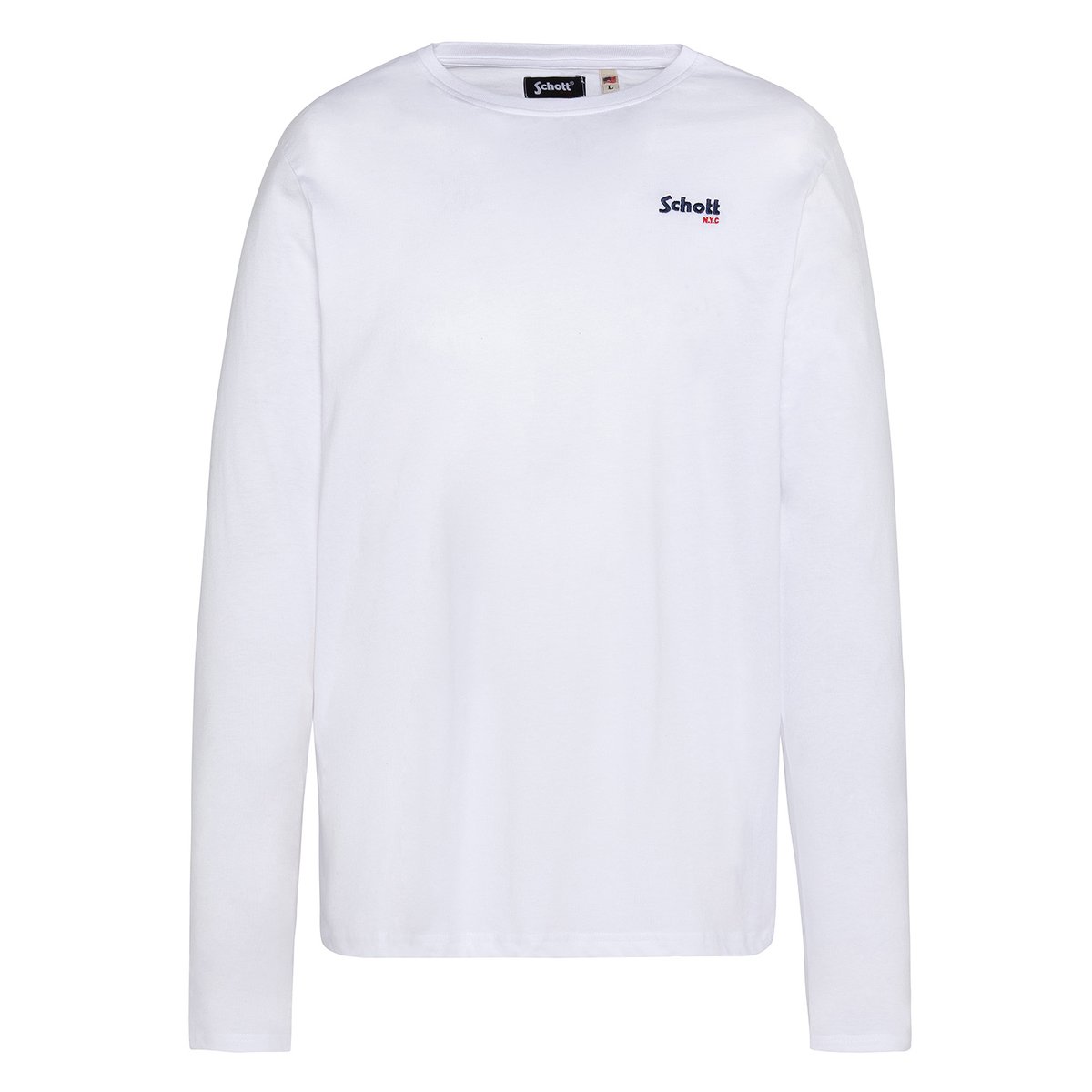 T-shirt brodé Schott NYC® blanc, SCHOTT