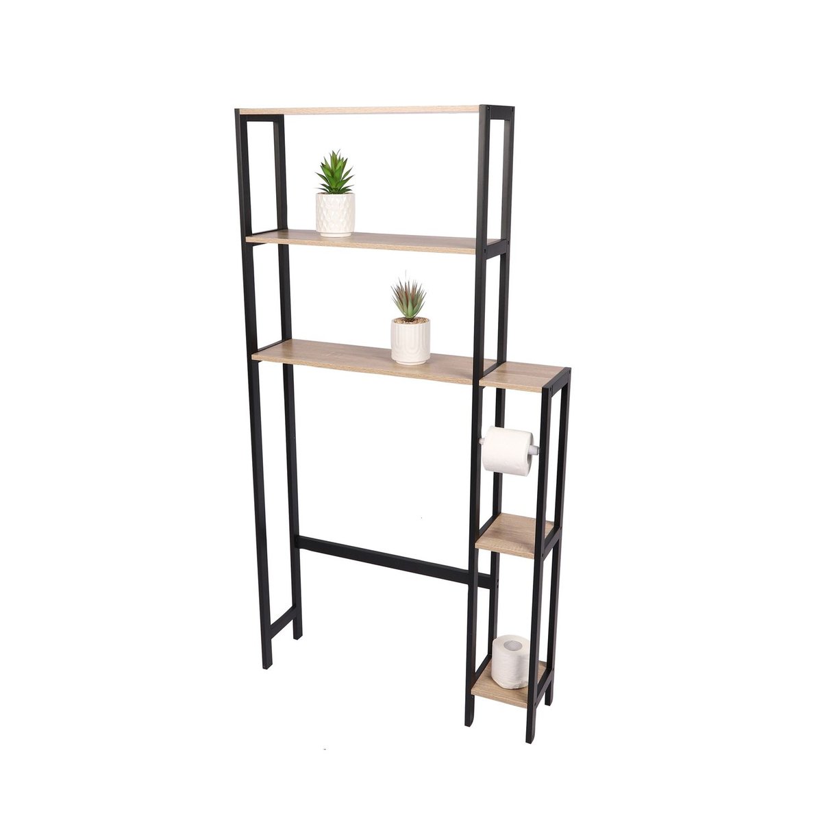 Etagère WC 5 niveaux avec dérouleur papier COLORADO beige, TOILINUX