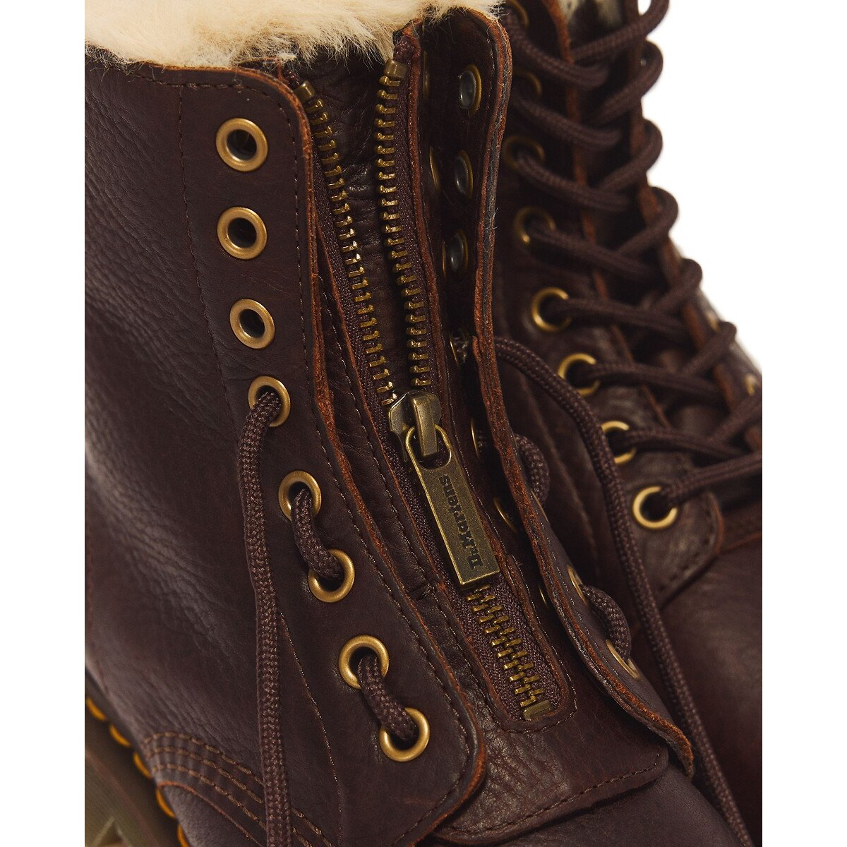 Botas 1460, forradas, em pele, Grizzly castanho, DR. MARTENS