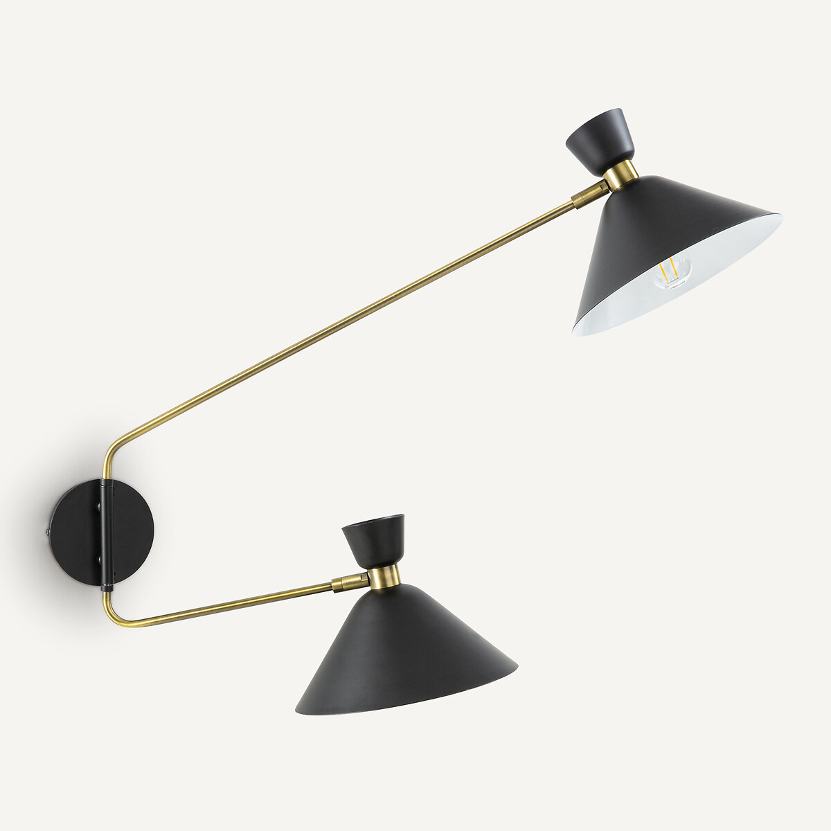Applique double, laiton vieilli Zoticus laiton vieilli, AM.PM