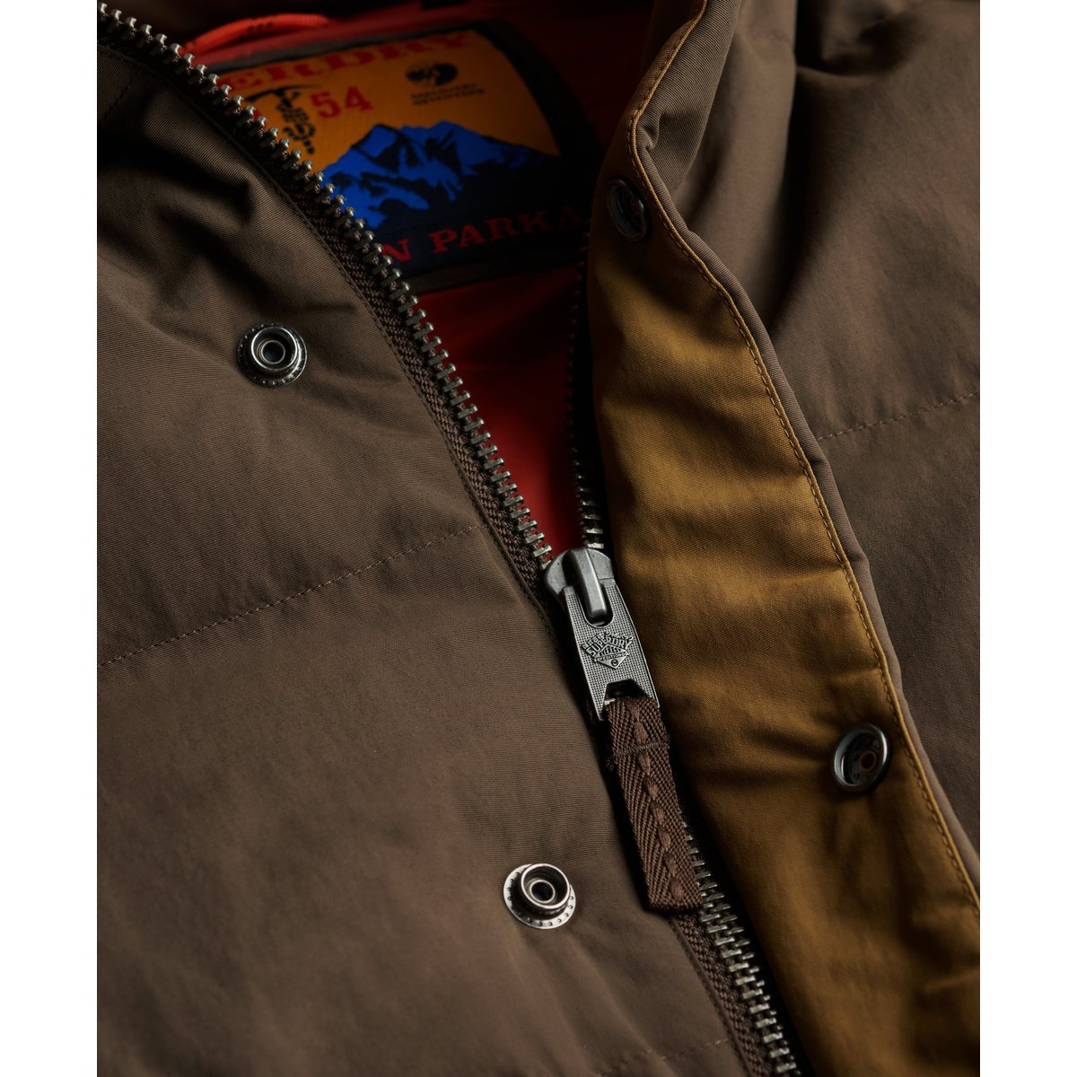 Doudoune Outdoor Everest noir ardoise, SUPERDRY