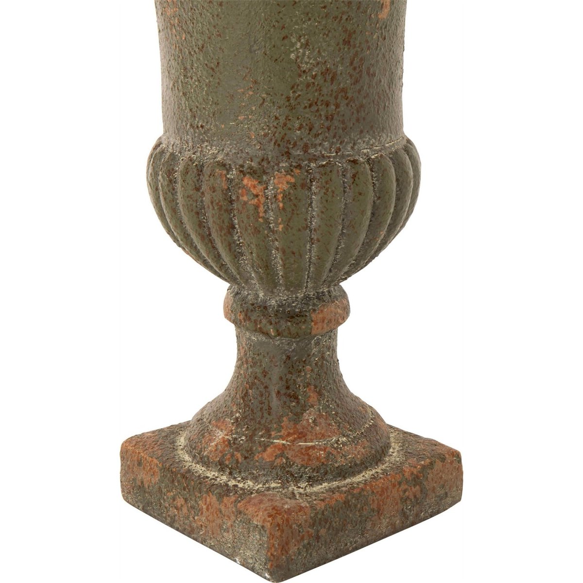 Cache-pot d'extérieur antique en résine vert foncé antique, RECOLLECTION