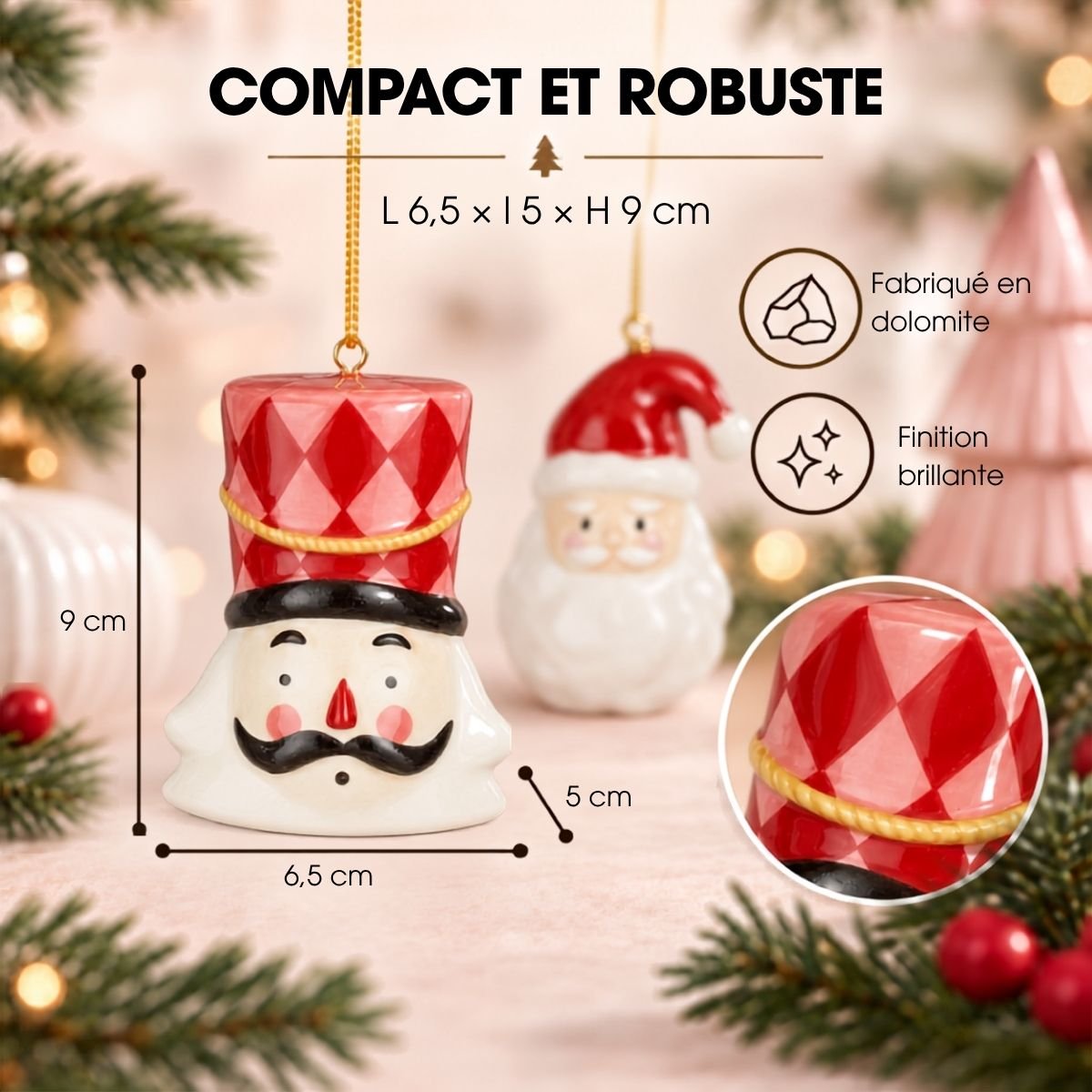 Boule de Noël blanc, MICA DECORATIONS