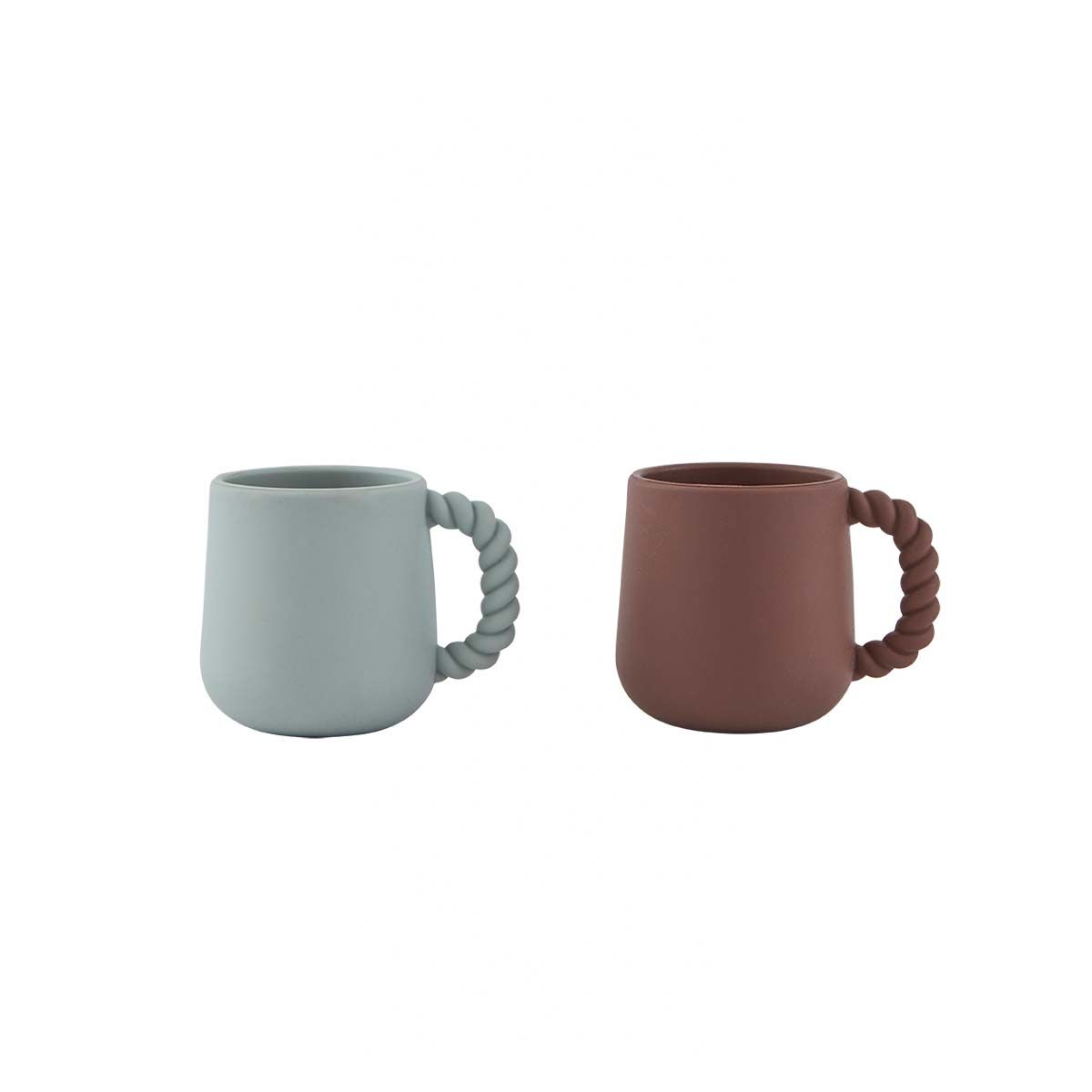 Tasse en silicone torsadé MINI brun, OYOY LIVING DESIGN
