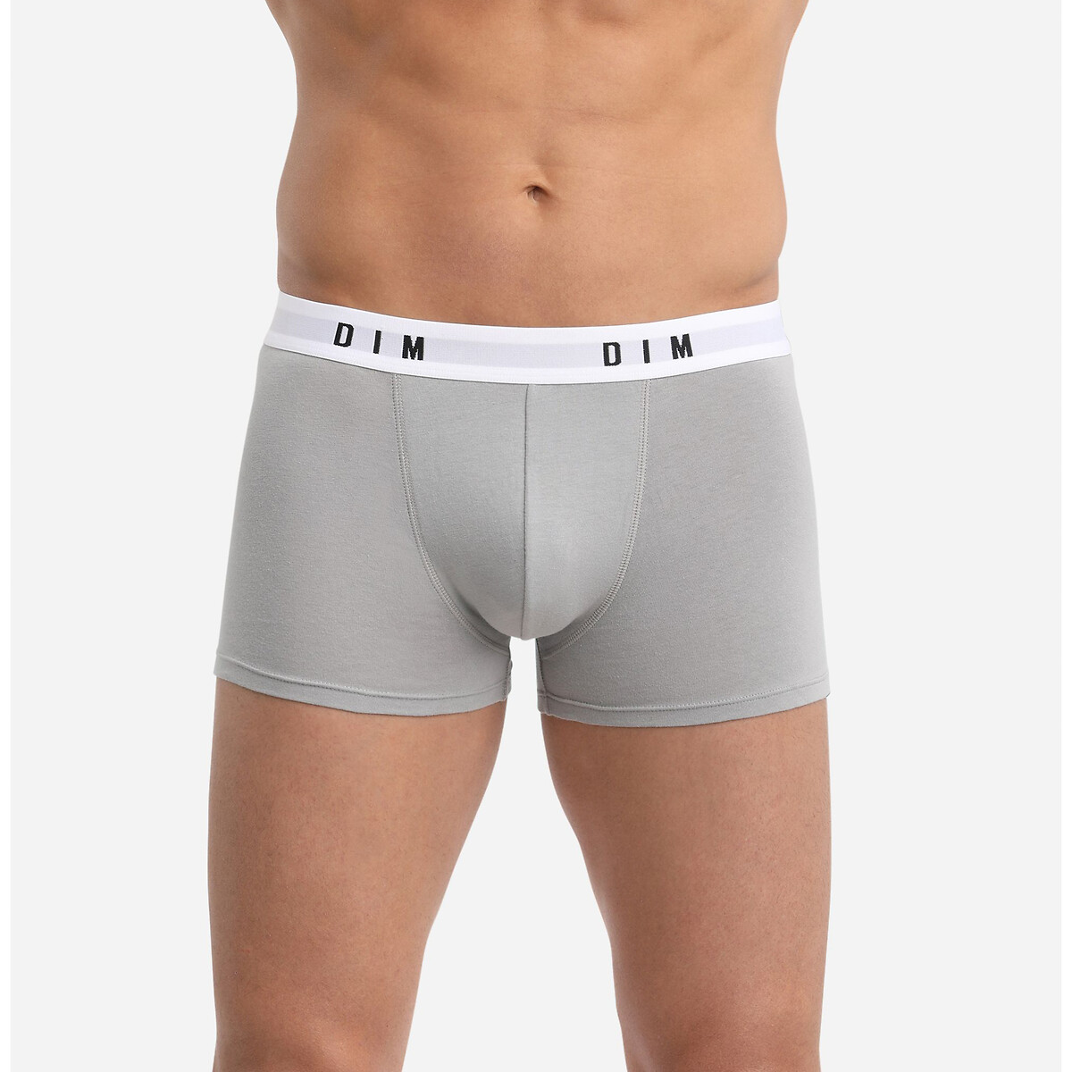 Lote de 2 boxers Dim Originals cinzento + verde, DIM