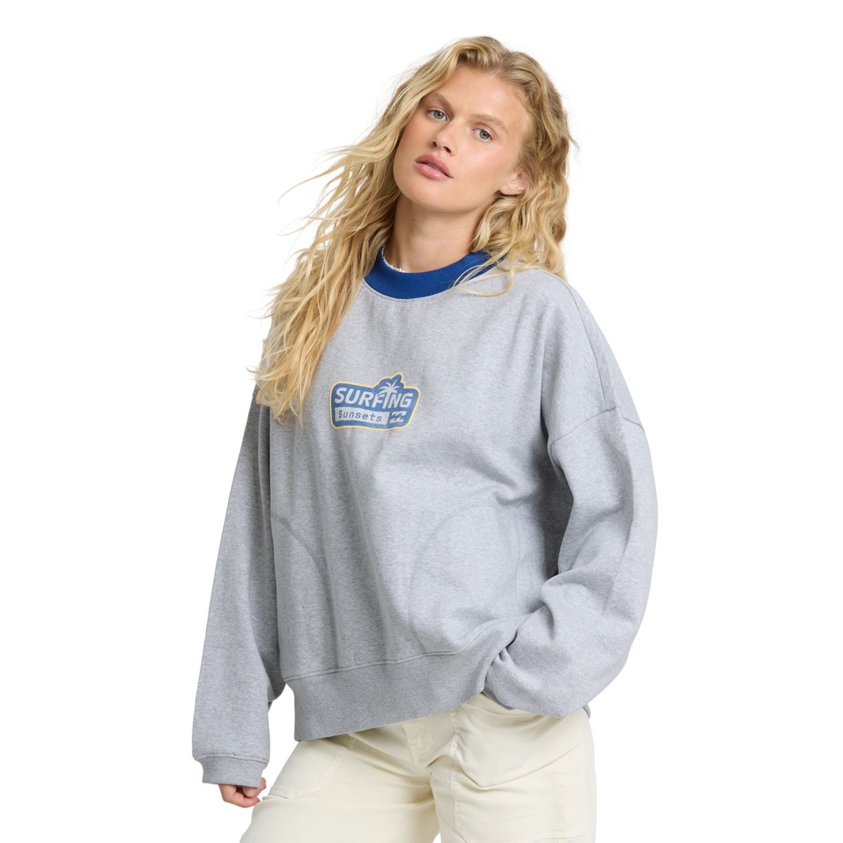 Sweat à capuche SUNSETS gris heather grey, BILLABONG