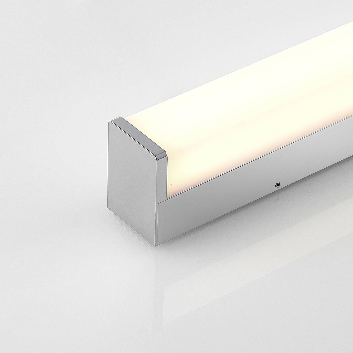 Applique en aluminium moderneLED, Klea blanc, chrome, LINDBY