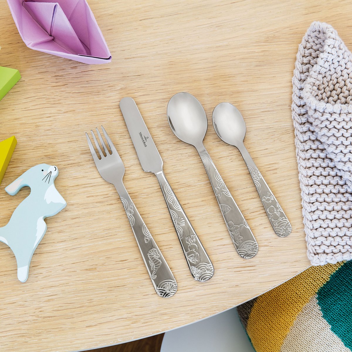 Couverts Enfants 4Pcs KIDDY BEARS stainless steel, VILLEROY & BOCH