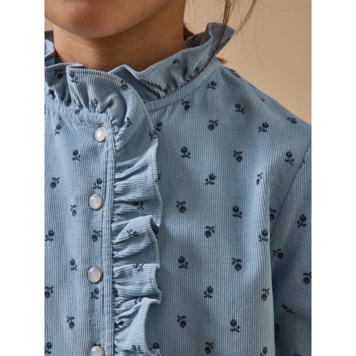 Robe imprimée en velours imprimé klein, CYRILLUS