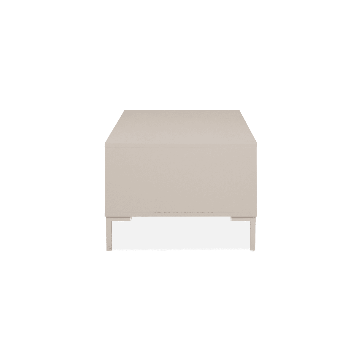 Table basse 2 portes, 1 niche NERIO beige, CALICOSY